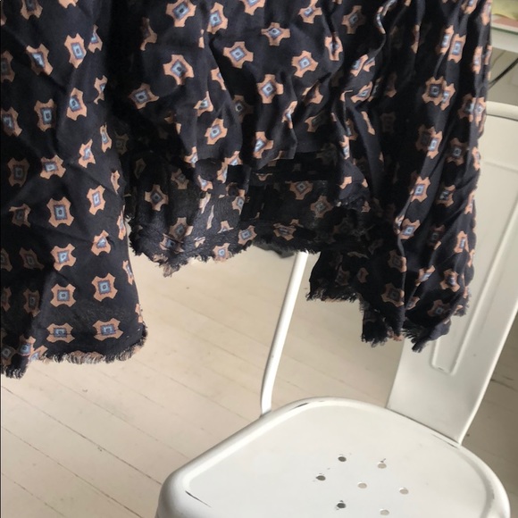 NWT Free People Flowy Skater Style asymmetrical skirt. Size 6. - Picture 13 of 15